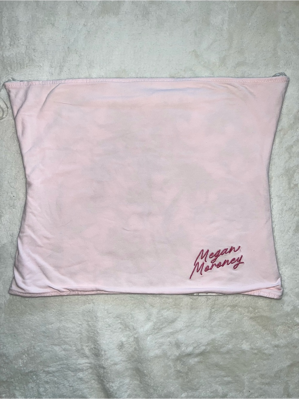 Megan Moroney cloud 9 reversible strapless tube top pink camo